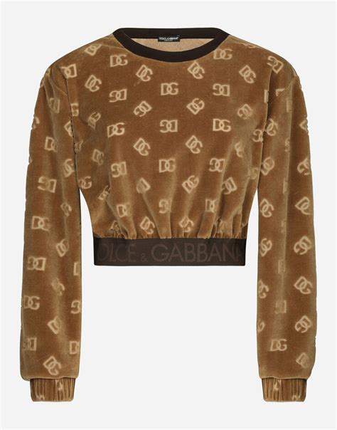 chenille logo dolce gabbana|Dolce & gabbana Logo chenille top available on julian .